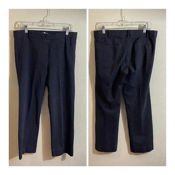 Betabrand Size LP Petite Charcoal Gray Classic Dress Yoga Pants Comfort Pull-On - Picture 1 of 6
